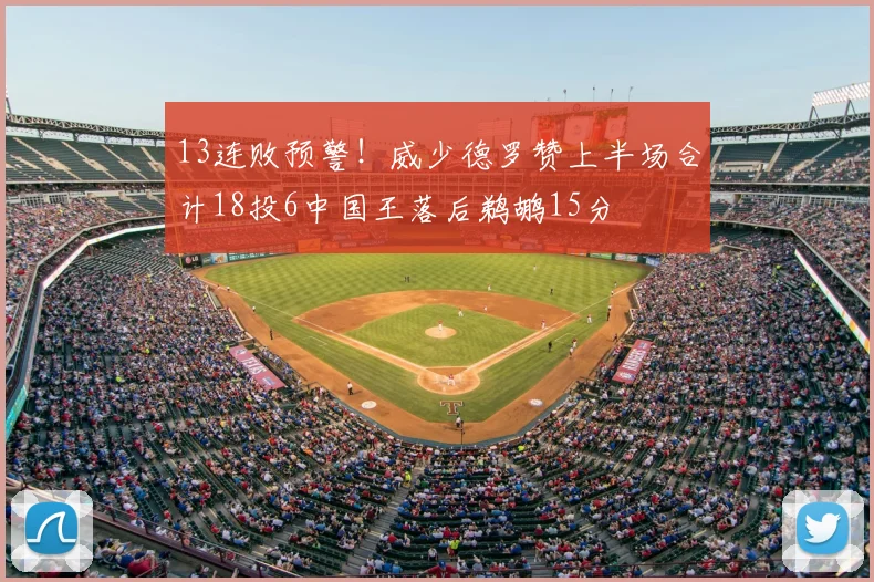 13连败预警！威少德罗赞上半场合计18投6中国王落后鹈鹕15分