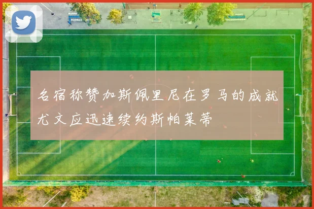名宿称赞加斯佩里尼在罗马的成就尤文应迅速续约斯帕莱蒂